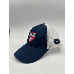 MLB Network Trucker Hat Navy Blue White Mesh Snapback Baseball Cap Logo